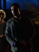 The Exorcist Believer Leslie Odom Jr Blue Cotton Jacket