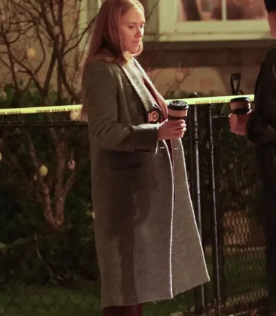 Scarlett Johansson The Exorcist Grey Coat