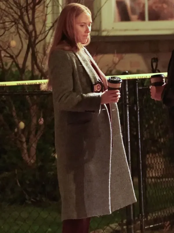 Scarlett Johansson The Exorcist Grey Coat