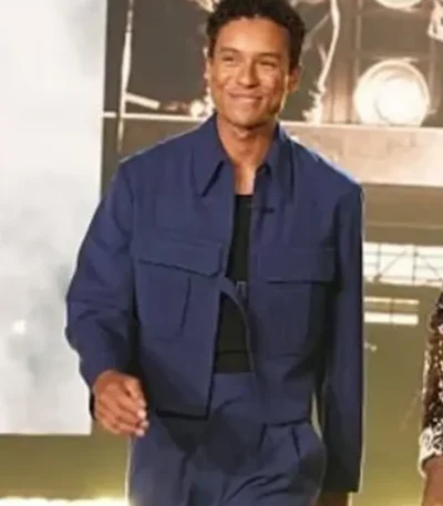 The Jennifer Hudson Show Jaafar Jackson Blue Jacket