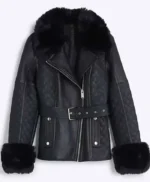 The Rainmaker Lana Parrilla Fur Leather Jacket