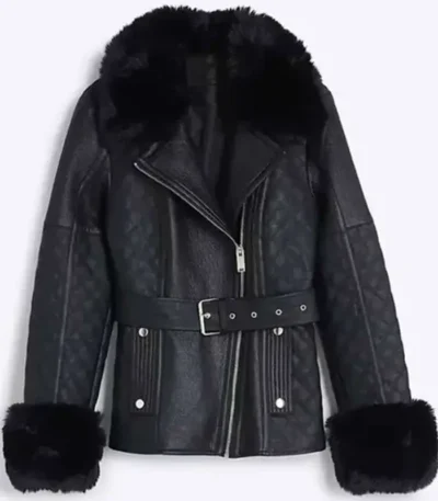 The Rainmaker Lana Parrilla Fur Leather Jacket
