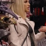 The Real Housewives of Orange County Gina Kirschenheiter Off White Leather Jacket