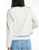 The Real Housewives of Orange County Gina Kirschenheiter Off White Leather Jacket