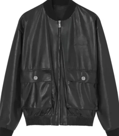 The Real Housewives of SLC Lisa Barlow Leather Bomber Jacket