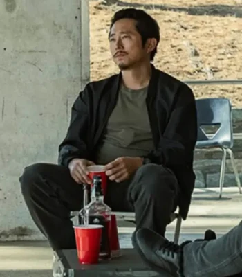 Movie The Rip Steven Yeun Bomber Jacket