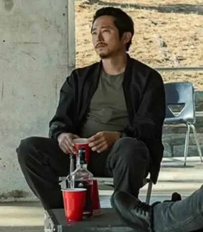 Movie The Rip Steven Yeun Bomber Jacket