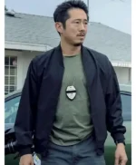 Movie The Rip Steven Yeun Bomber Jacket