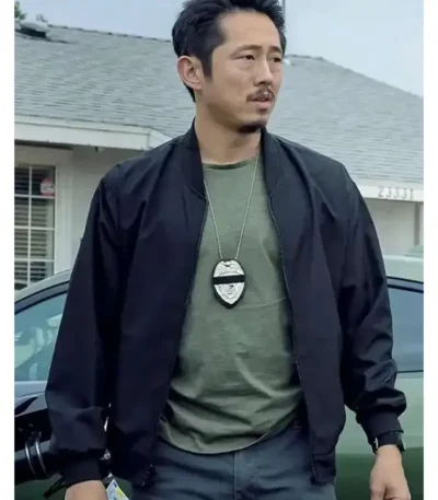 Movie The Rip Steven Yeun Bomber Jacket