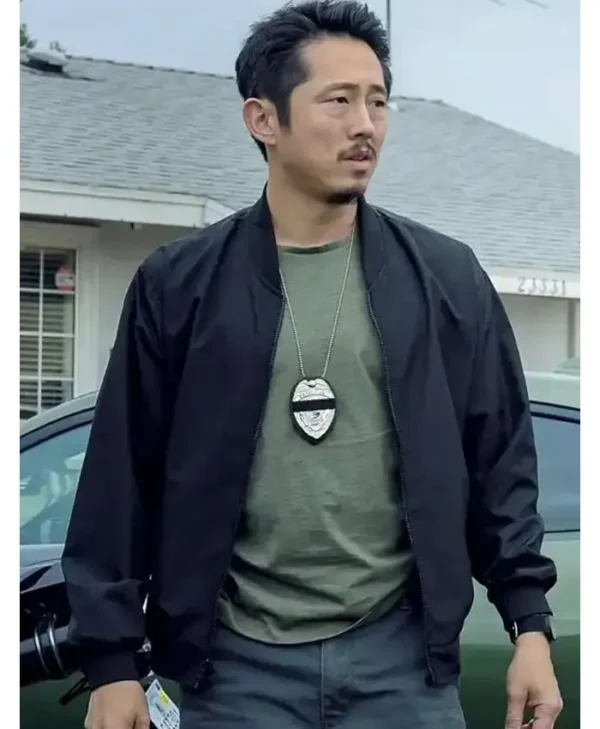 Movie The Rip Steven Yeun Bomber Jacket