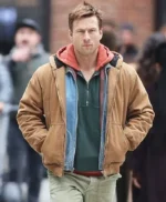 The Running Man Glen Powell Brown Jacket