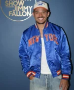 The Tonight Show 2026 Anthony Ramos Blue Satin Jacket
