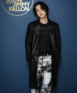 The Tonight Show 2026 Suga Leather Coat