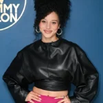 The Tonight Show Chase Infiniti Cropped Leather Jacket