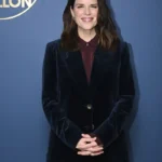 The Tonight Show Neve Campbell Blue Velvet Blazer
