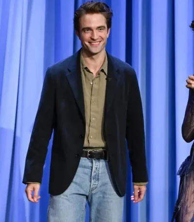 The Tonight Show Robert Pattinson Black Blazer
