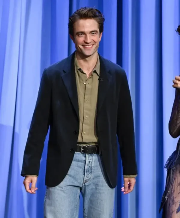 The Tonight Show Robert Pattinson Black Blazer