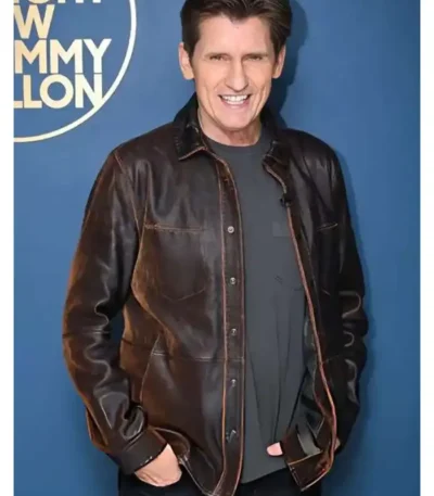 The Tonight Show S13 Denis Leary Brown Jacket