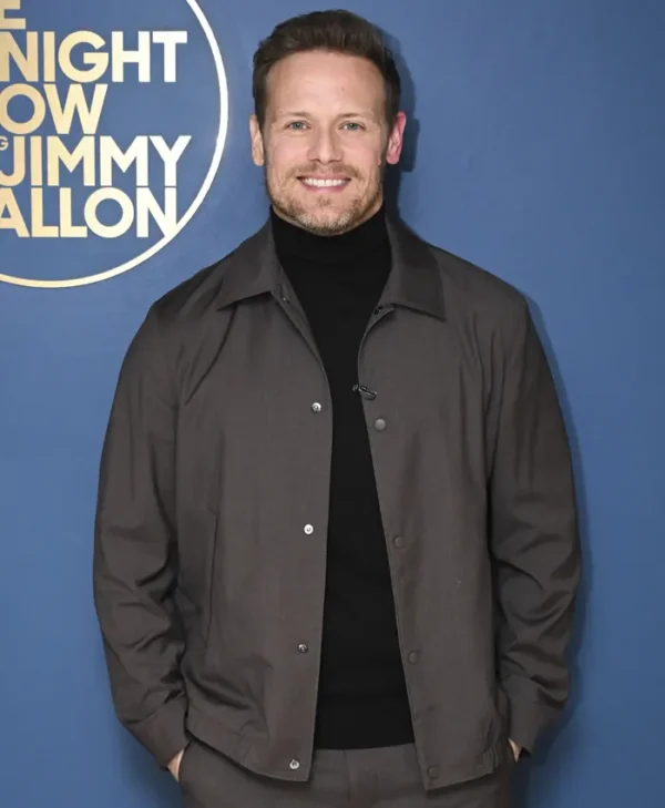 The Tonight Show Sam Heughan Grey Jacket