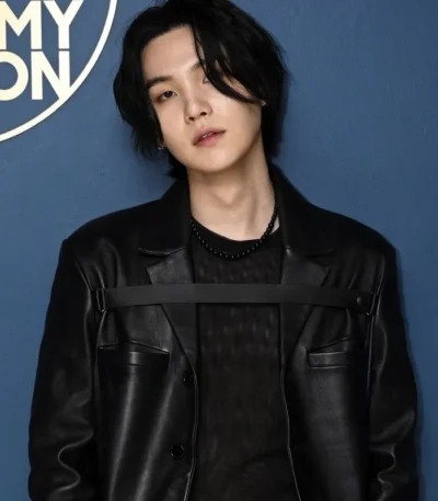 The Tonight Show 2026 Suga Leather Coat