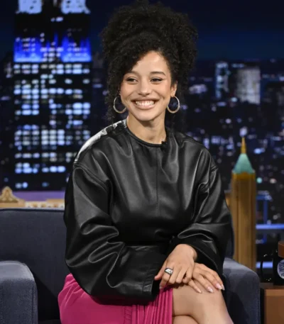The Tonight Show Chase Infiniti Cropped Leather Jacket