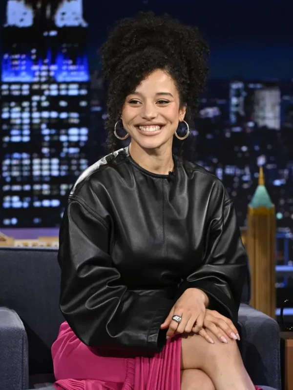 The Tonight Show Chase Infiniti Cropped Leather Jacket