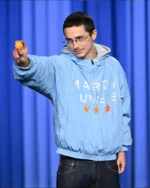 Timothée Chalamet Light Blue Marty Supreme Jacket