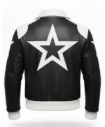 Timothée Chalamet Marty Supreme Star Leather Jacket
