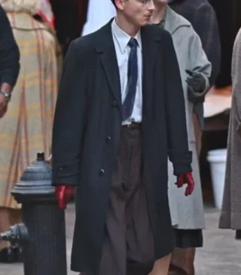 Timothée Chalamet Marty Supreme Blue Coat