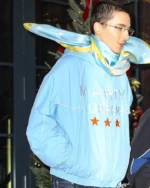 Timothée Chalamet Light Blue Marty Supreme Jacket