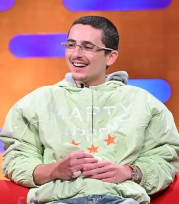 Timothée Chalamet Marty Supreme Green Jacket