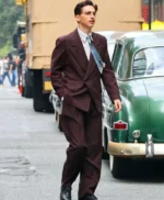 Timothée Chalamet Marty Supreme Maroon Suit