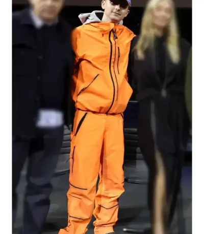 Marty Supreme Timothée Chalamet Orange Tracksuit