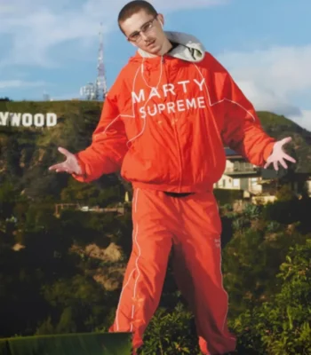 Timothée Chalamet Orange Marty Supreme Jacket