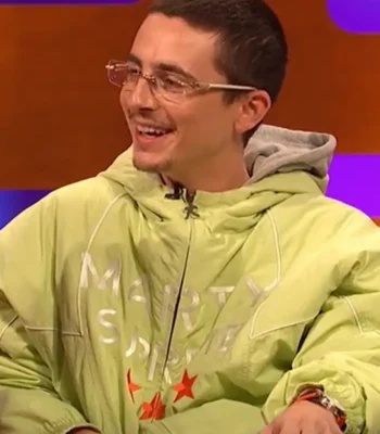 Timothée Chalamet The Graham Norton Show Green Jacket