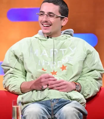 Timothée Chalamet The Graham Norton Show Green Jacket