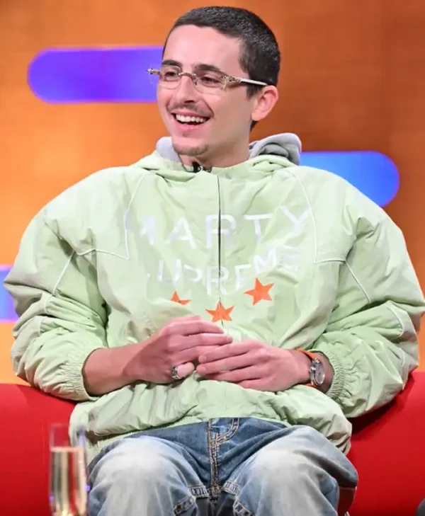 Timothée Chalamet The Graham Norton Show Green Jacket