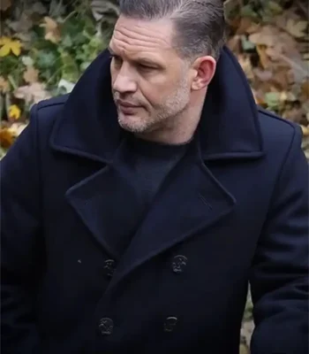 Tom Hardy MobLand Black Wool Coat