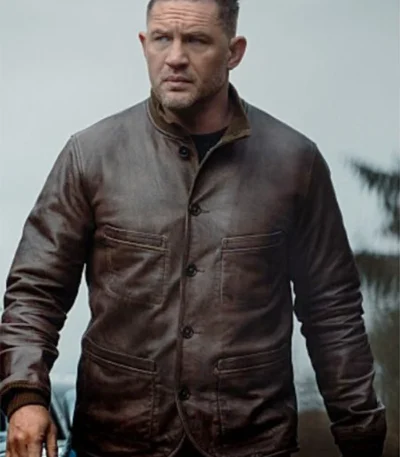 Tom Hardy Mobland S01 Brown Leather Jacket
