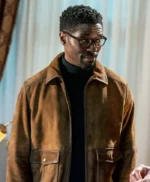 Tongayi Chirisa Mayfair Witches S02 Brown Suede Jacket