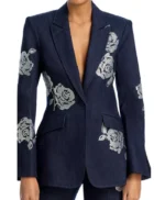 Tulip Aoki Electric Bloom S01 Rose Denim Blazer