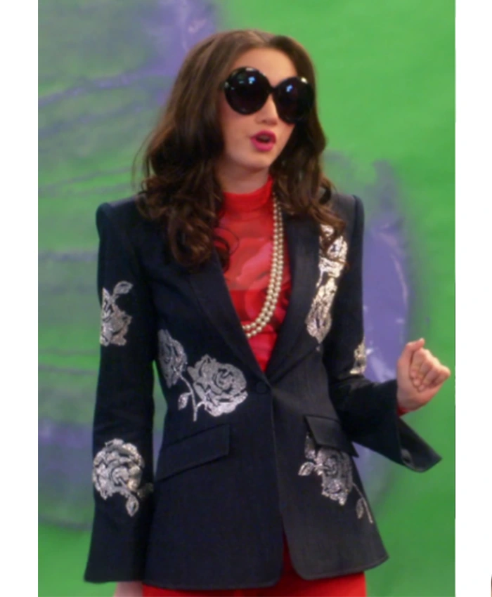 Tulip Aoki Electric Bloom S01 Rose Denim Blazer Tulip Aoki Electric Bloom S01 Rose Denim Blazer