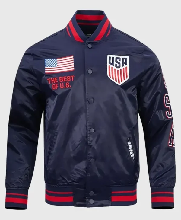 USMNT Classic Navy Satin Jacket