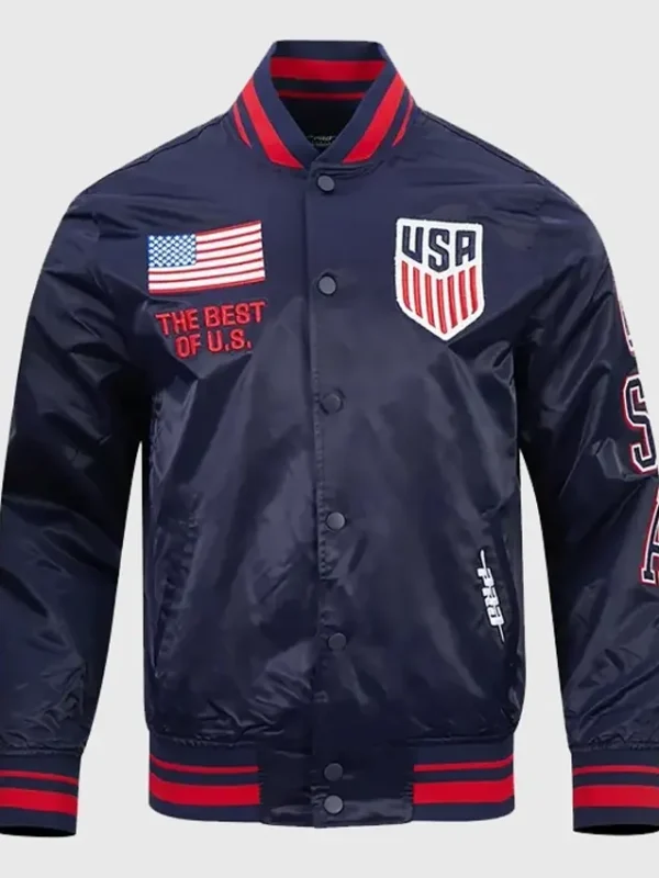 USMNT Classic Navy Satin Jacket