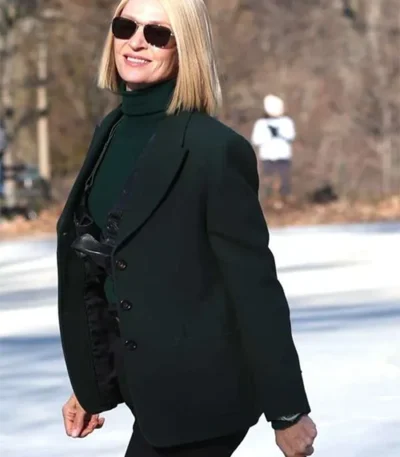 Uma Thurman Dexter Resurrection Green Blazer