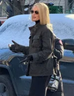 Uma Thurman Dexter Resurrection Grey Jacket