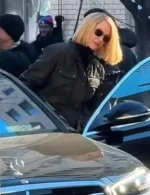 Uma Thurman Dexter Resurrection Grey Jacket