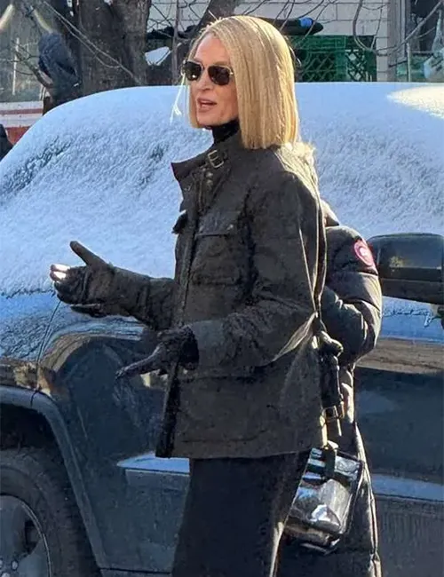 Uma Thurman Dexter Resurrection Grey Jacket Uma Thurman Dexter Resurrection Grey Jacket
