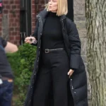 Uma Thurman Dexter Resurrection S01 Black Puffer Coat