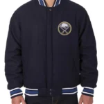 Varsity Buffalo Sabres Navy Blue Wool Jacket